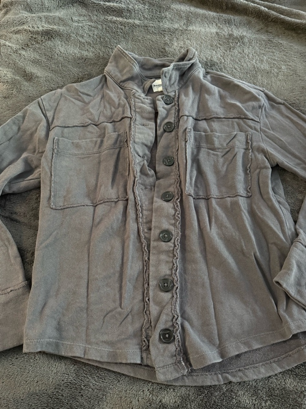 Gray Button Up Cardigan